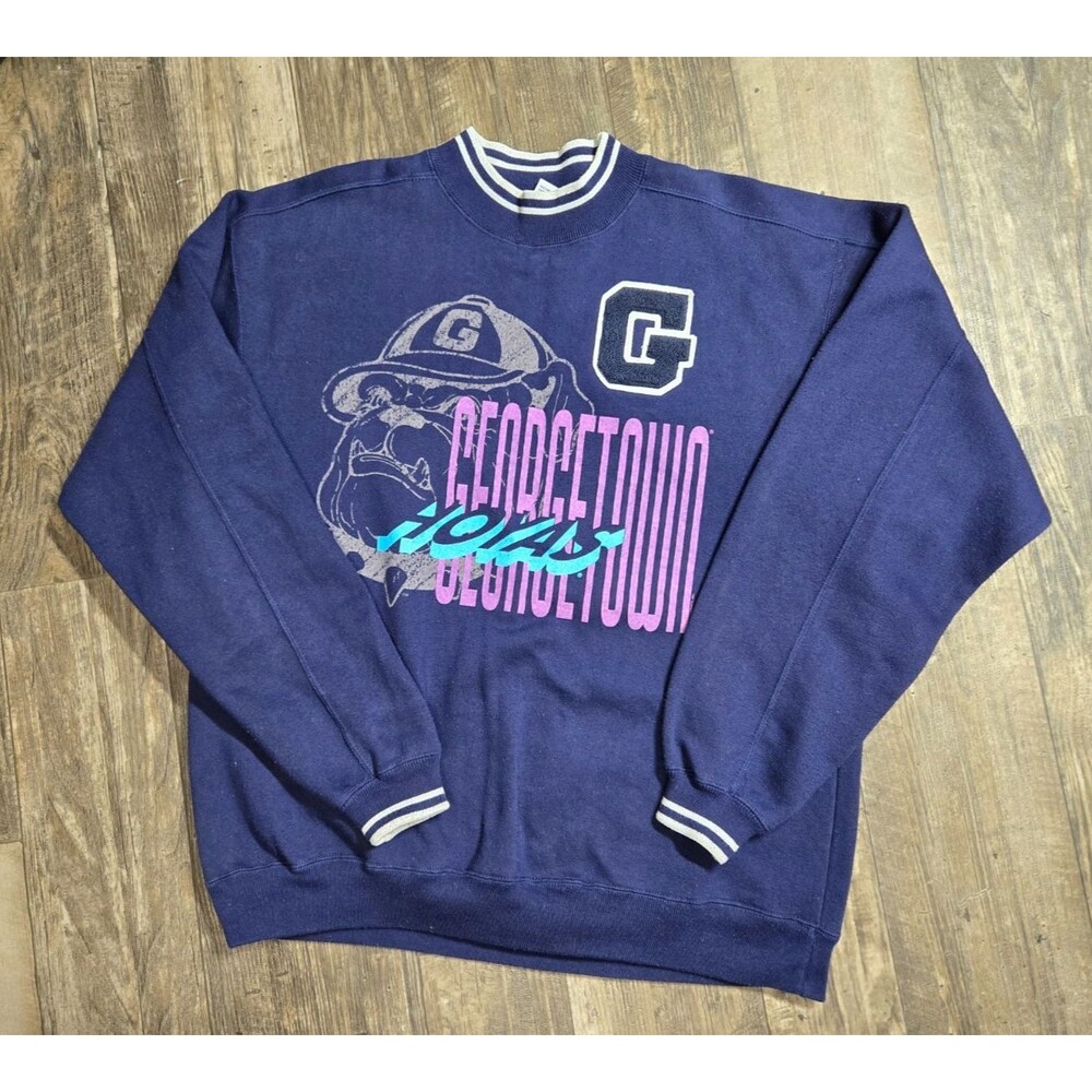 Vintage Ultimate Sportswear Georgetown University Hoyas Pullover Sweatshirt XL